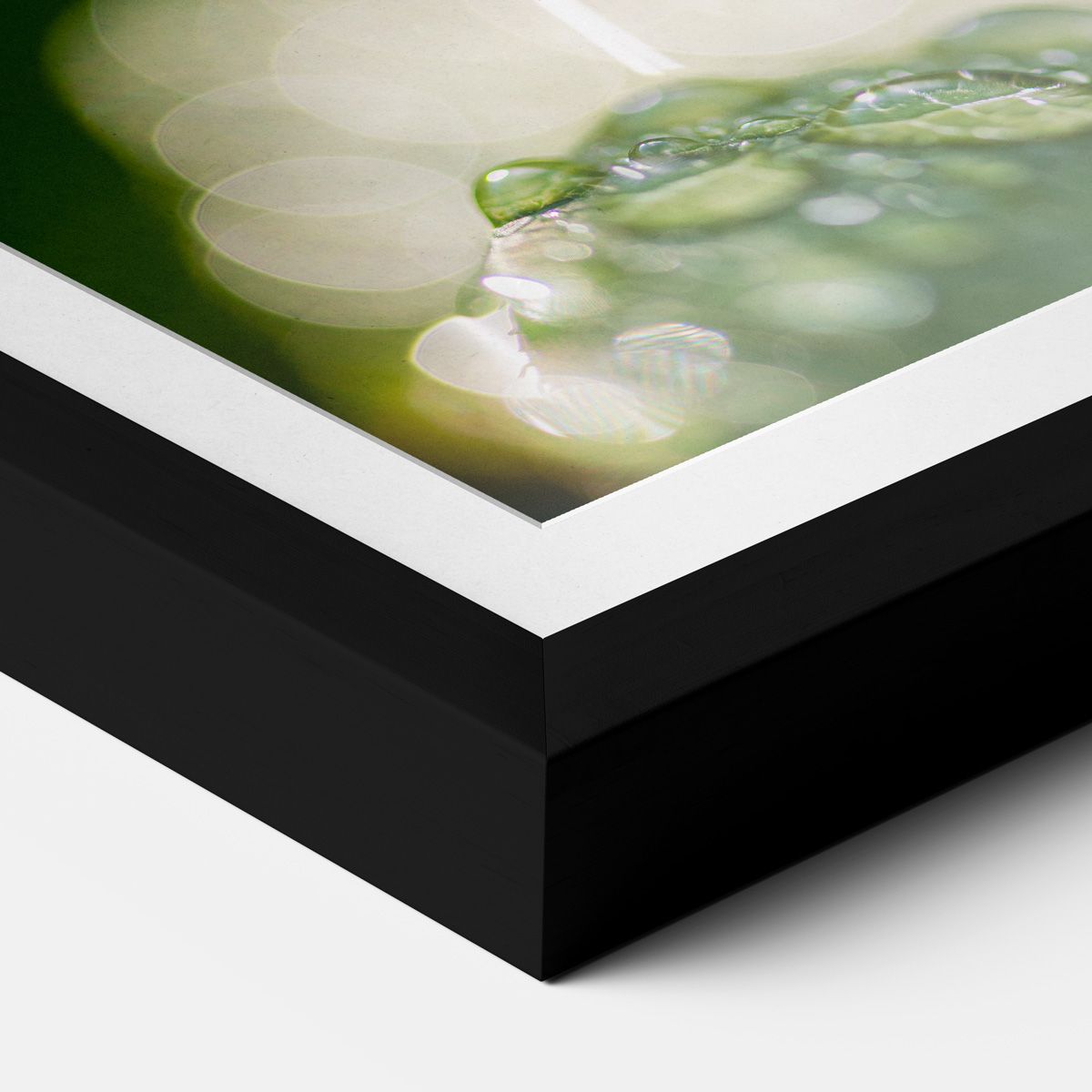 Black aluminum frame