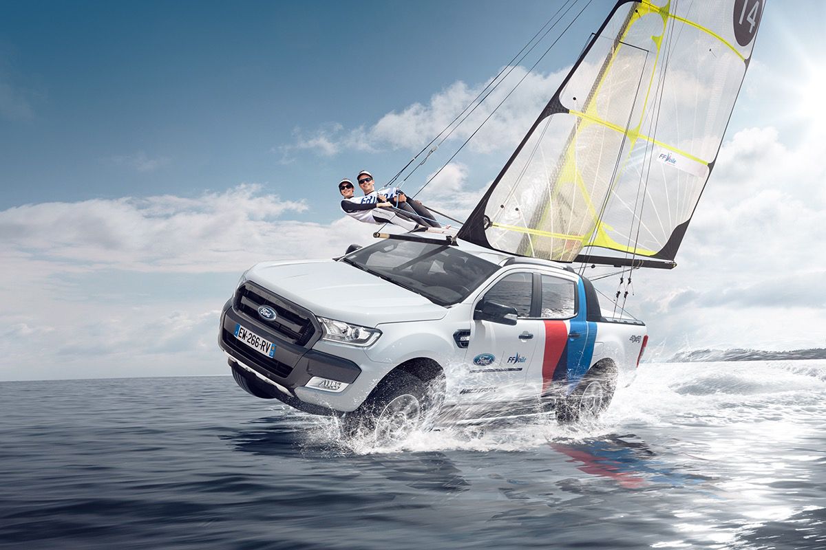 Pick up sous voile Dingo tirage Fine Art Une image pour rever