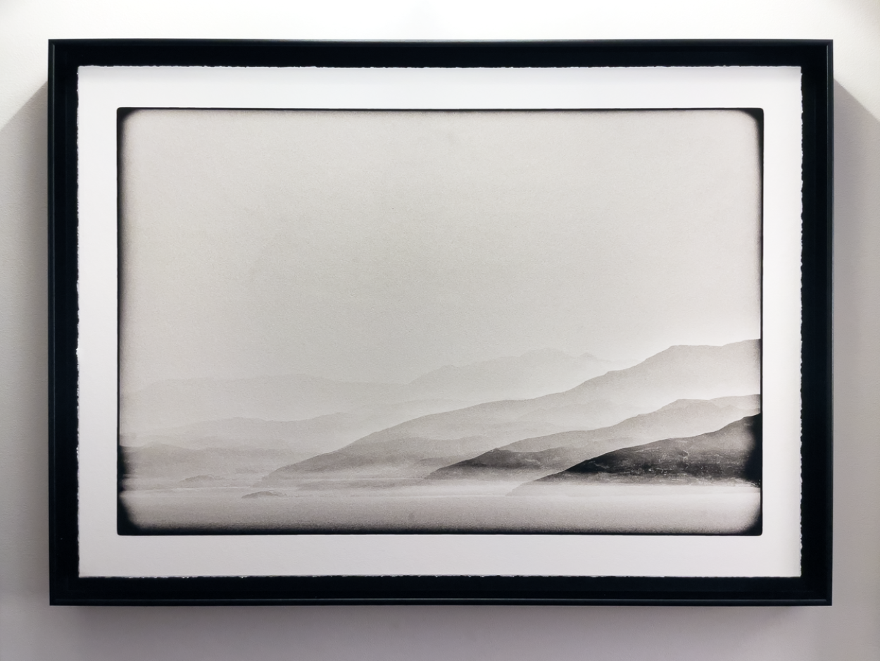 Greek coastline Glitch serie Fine art print framed Photo Sebastien Desnoulez Photographe auteur