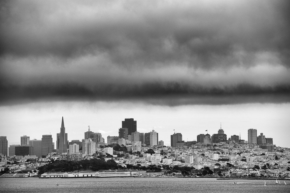 Cloudy San Francisco Sebastien Desnoulez Photographie tirage Art Une image pour rever