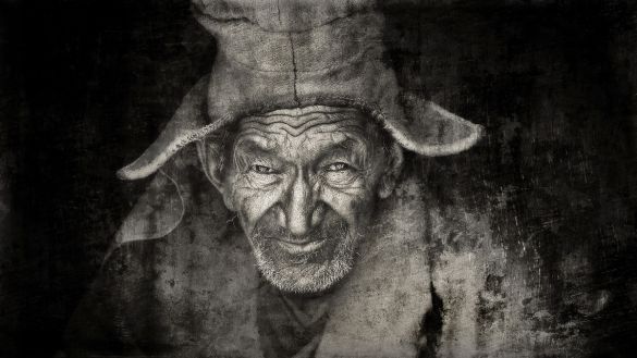 Old monk Yves Langlois Fine Art print Une image pour rever