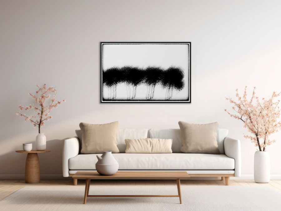 Three times four trees Sebastien Desnoulez - Tirage photographique d'art - Photographie d'art - Une image pour rêver caisse americaine en situation