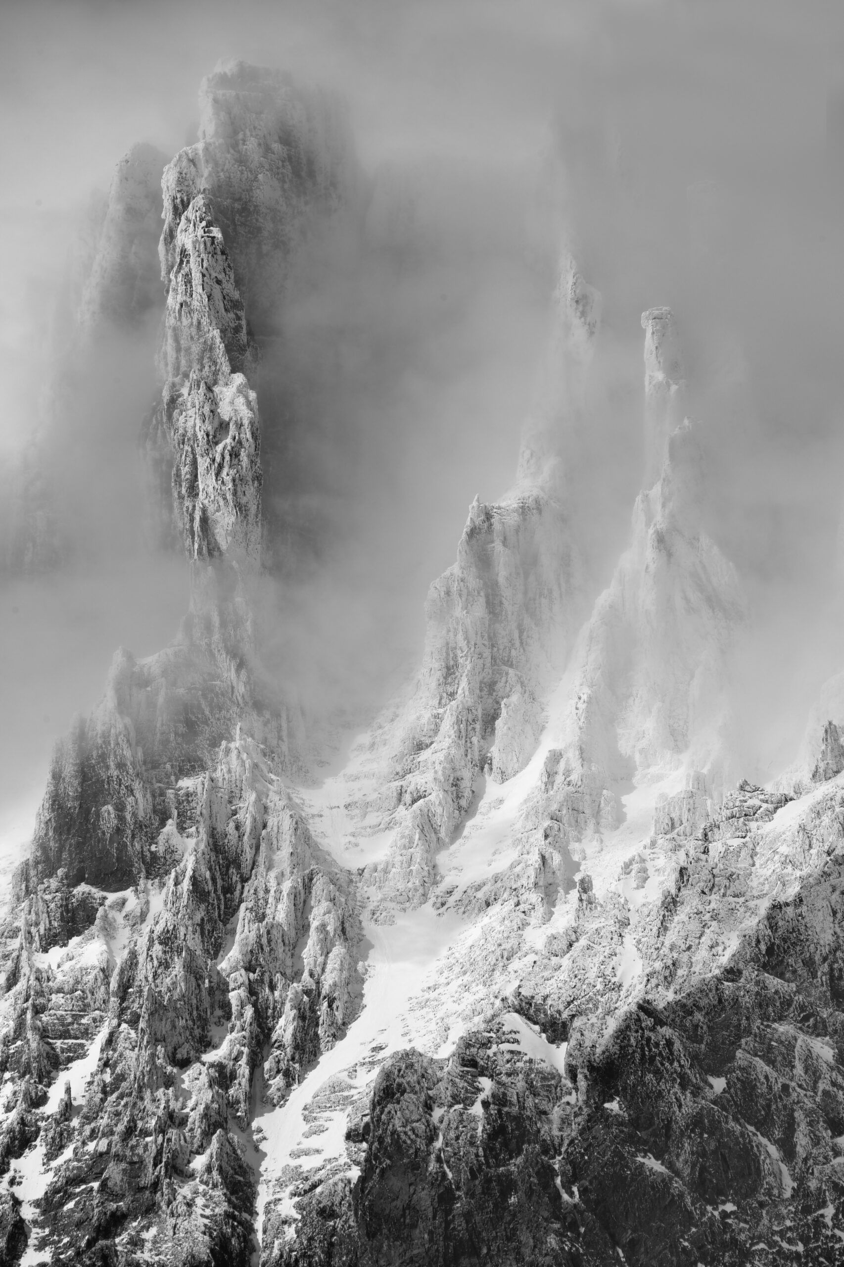 Torres del Paine brume sur les sommets Yves Langlois tirage Photographie Art Une image pour rever