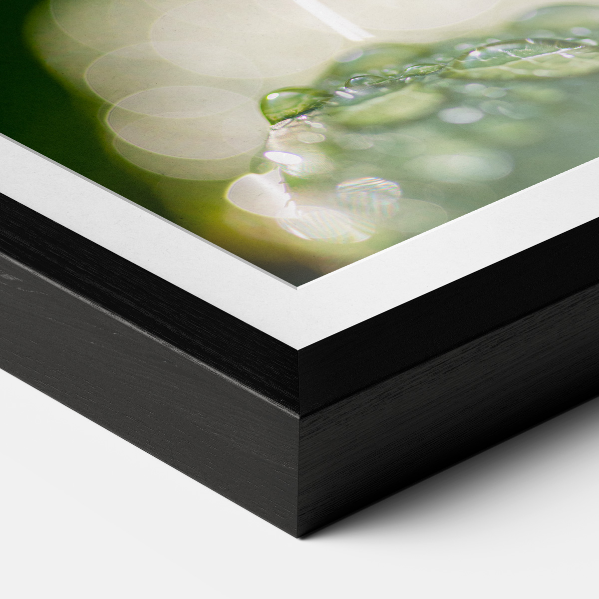 Black wood frame