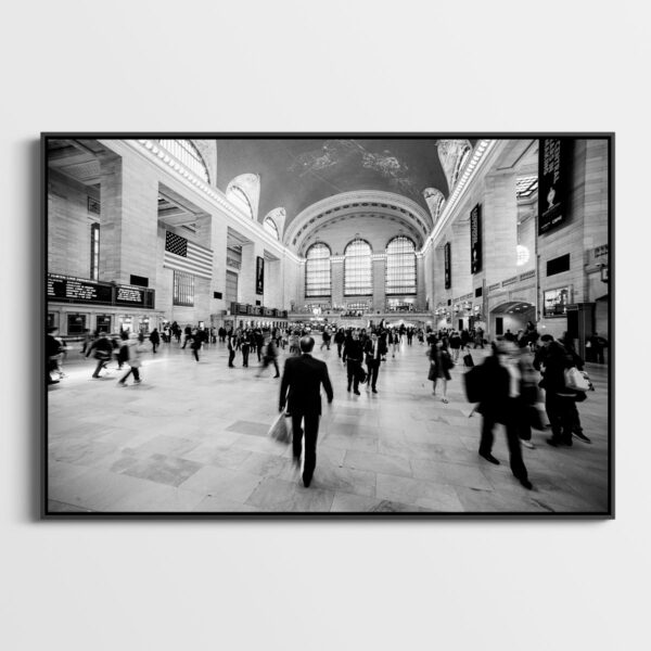 The Man with a plastic bag Grand Central station New York Sebastien Desnoulez Fine Art print Une image pour rever caisse americaine