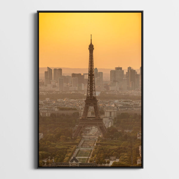 Tour Eiffel et la Defense Sebastien Desnoulez tirage Fine Art Une image pour rever caisse americaine