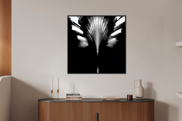 A travers le miroir Yves Langlois tirage Fine Art Une image pour rever caisse americaine en situation
