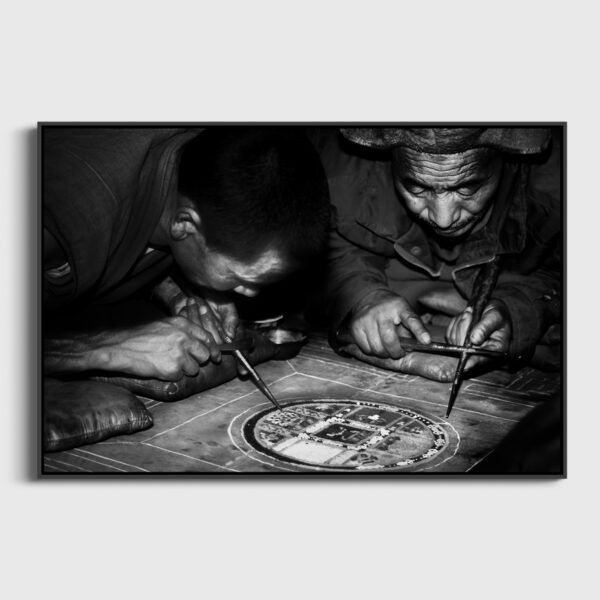 Making a mandala Yves Langlois Fine Art print Une image pour rever caisse americaine