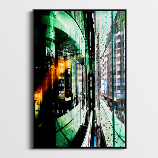 Kaleidoscope urbain Yves Langlois tirage Fine Art Une image pour rever caisse americaine