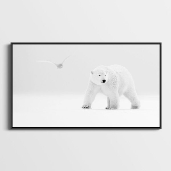 Le monde est blanc Lionel Maye Fine Art print Une image pour rever caisse americaine