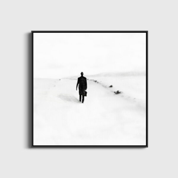 l'homme qui marche 1 Yves Langlois Fine Art print Une image pour rever caisse americaine