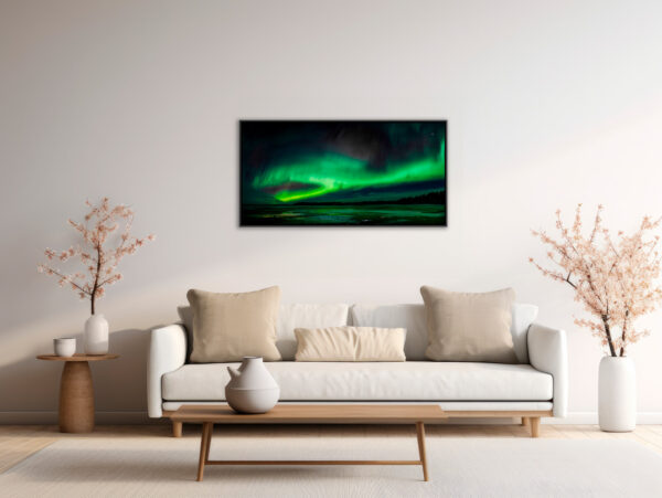 Aurore boreale 4 Pierre Chancy tirage Fine Art Une image pour rever caisse americaine en situation