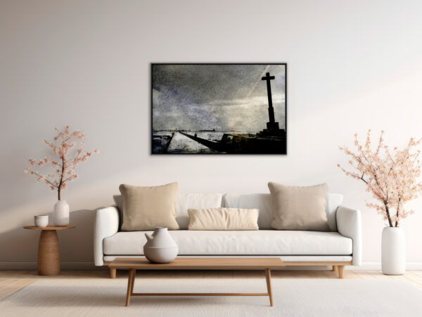 Calvaire Yves Langlois tirage Fine Art Une image pour rever caisse americaine en situation