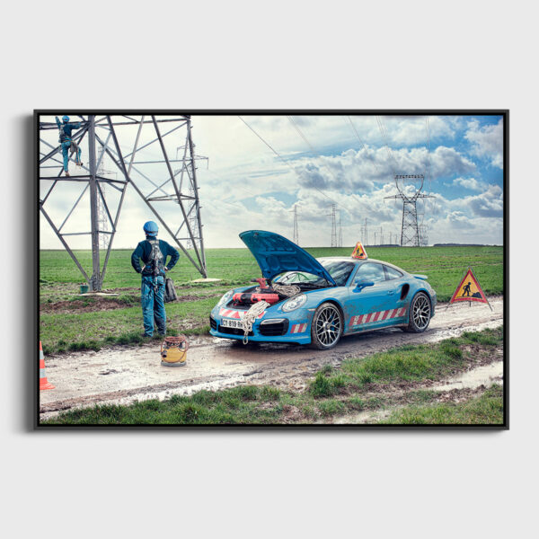 Electric and electrifying Dingo Fine Art print An image to reverberate floating frame