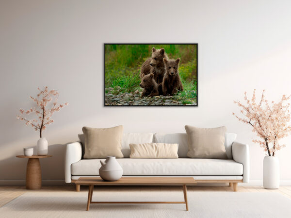 En attendant maman Lionel Maye Fine Art print An image to reverberate floating frame in situation