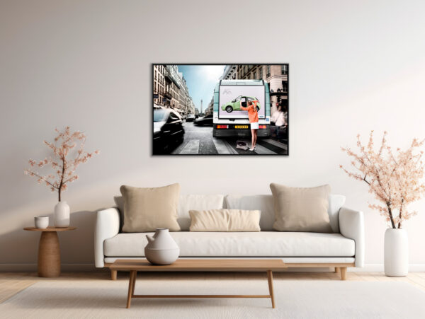 Envie 2 rouler Dingo Fine Art print A picture to dream about an Floating frame in situation