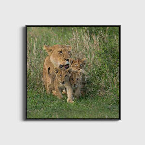 Happy family Lionel Maye Fine Art print One image for rever large Floating frame