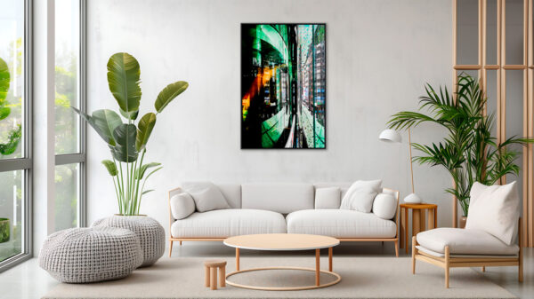 Kaleidoscope urbain Yves Langlois tirage Fine Art Une image pour rever caisse americaine en situation