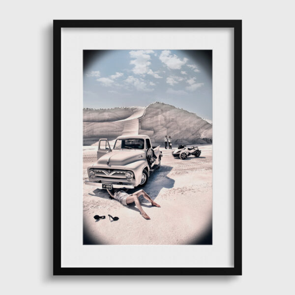 Miss depannage Dingo Fine Art print An image for rever passe partout