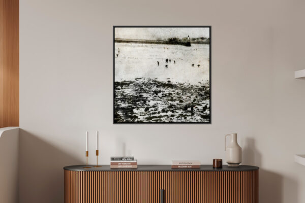 Peche a pied Yves Langlois tirage Fine Art Une image pour rever caisse americaine en situation