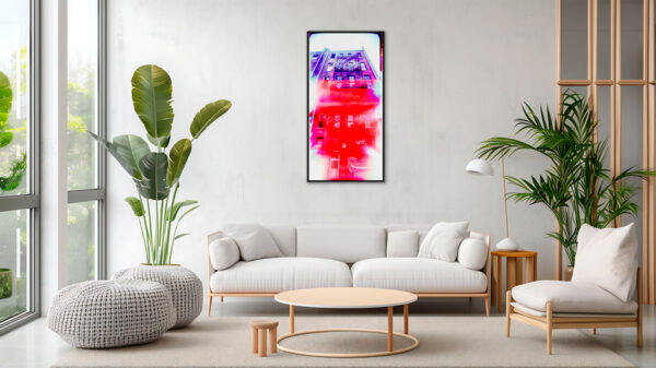 Stairway to Heaven Sebastien Desnoulez Fine Art print An image to reverberate Floating frame in situation