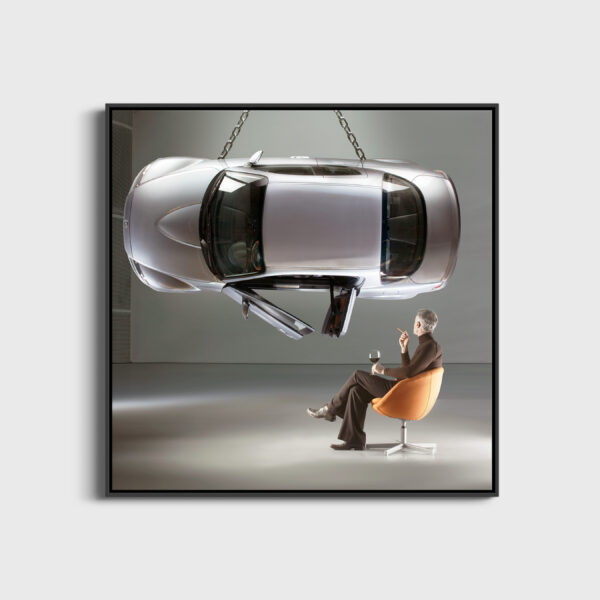 Suspended speed Dingo Fine Art print An image for revering Floating frame