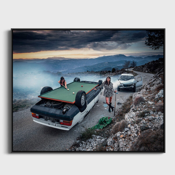 La Renault 25 billard Dingo tirage Fine Art Une image pour rever caisse americaine
