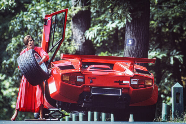 Lady in red