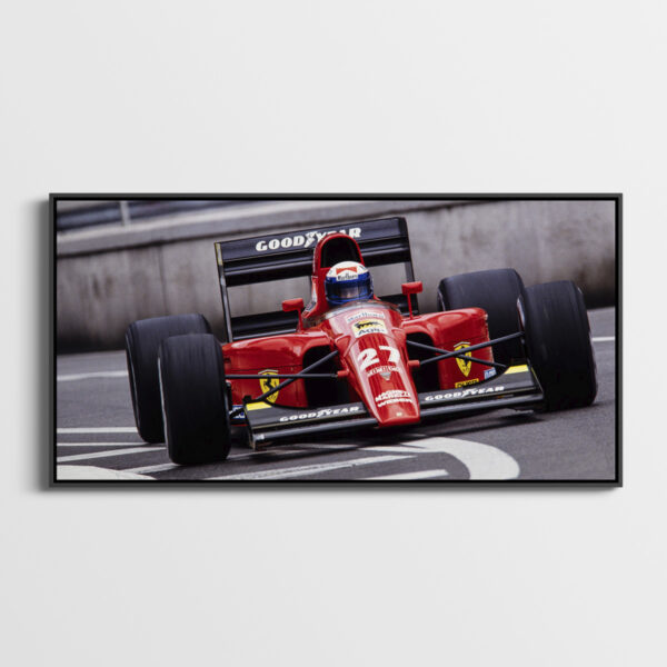 Alain Prost Ferrari GP Monaco F1 1991 Sebastien Desnoulez tirage Fine Art Une image pour rever caisse americaine