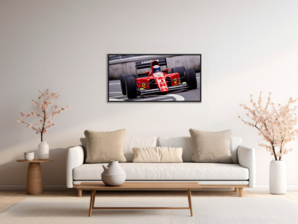 Alain Prost Ferrari GP Monaco F1 1991 Sebastien Desnoulez tirage Fine Art Une image pour rever caisse americaine en situation