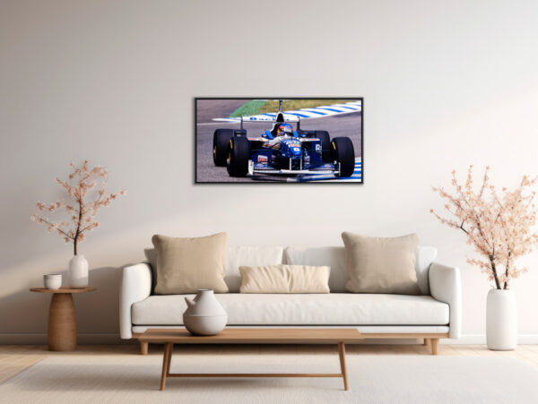 Jacques Villeneuve Williams GP Allemagne F1 1996 Sebastien Desnoulez tirage Fine Art Une image pour rever caisse americaine en situation