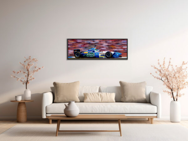 Jean Alesi Benetton GP Italie F1 1996 Sebastien Desnoulez tirage Fine Art Une image pour rever 1 caisse americaine en situation