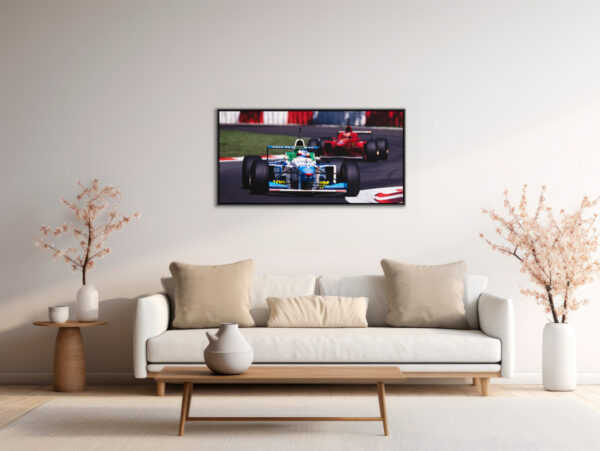 Jean Alesi Benetton GP Italie F1 1996 Sebastien Desnoulez tirage Fine Art Une image pour rever caisse americaine en situation