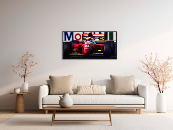 Jean Alesi Ferrari GP France F1 1993 Sebastien Desnoulez tirage Fine Art Une image pour rever caisse americaine en situation