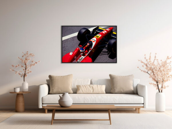Jean Alesi Ferrari GP Monaco F1 1993 Sebastien Desnoulez tirage Fine Art Une image pour rever caisse americaine en situation