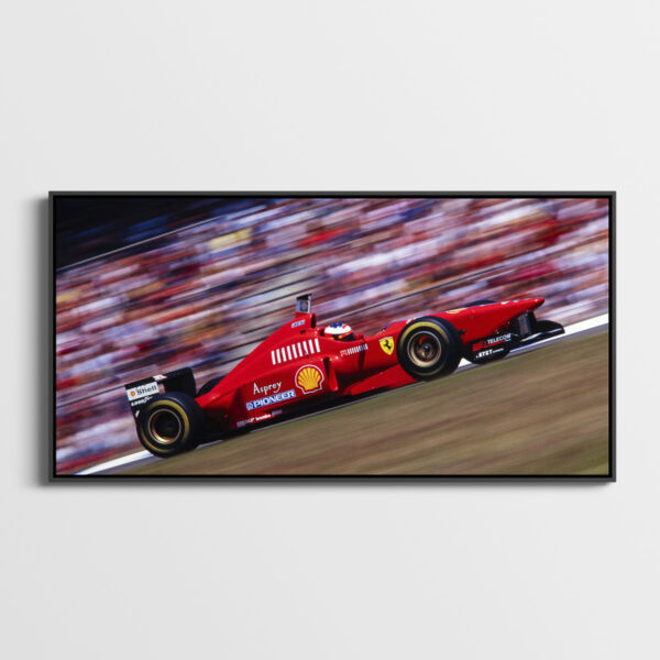 Michael Schumacher Ferrari GP Allemagne F1 1996 Sebastien Desnoulez tirage Fine Art Une image pour rever 04 caisse americaine