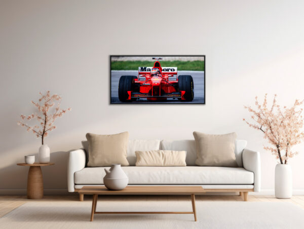 Michael Schumacher Ferrari GP Autriche F1 1998 Sebastien Desnoulez tirage Fine Art Une image pour rever 2 caisse americaine en situation