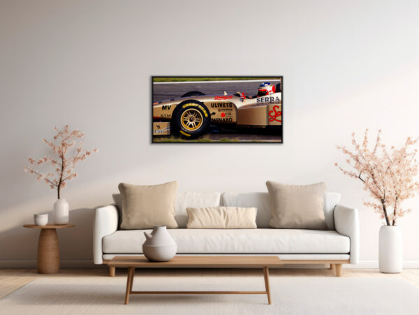 Rubens Barrichello Jordan GP Allemagne F1 1996 Sebastien Desnoulez tirage Fine Art Une image pour rever caisse americaine en situation