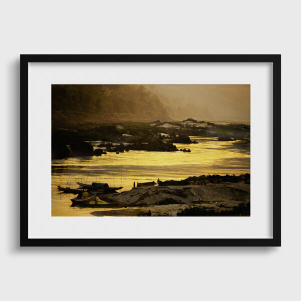 Sur les bords du Mekong Yves Langlois Photographie tirage Art Une image pour rever passe partout