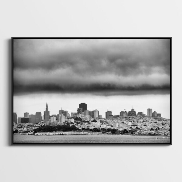 Cloudy San Francisco Sebastien Desnoulez Photographie tirage Art Une image pour rever caisse americaine