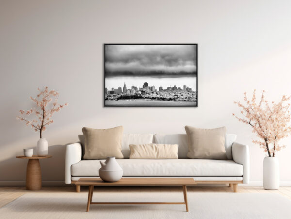 Cloudy San Francisco Sebastien Desnoulez Photographie tirage Art Une image pour rever caisse americaine en situation