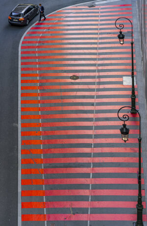 le vtc et la zone rouge Sebastien Desnoulez Photographie tirage Art Une image pour rever caisse americaine