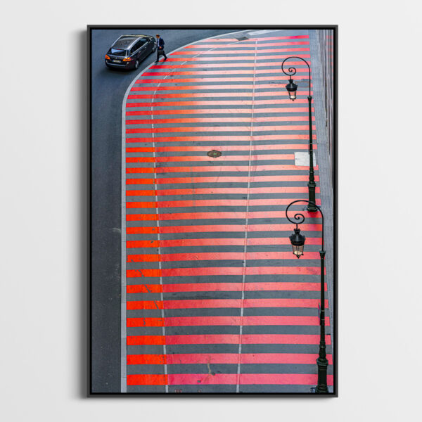 le vtc et la zone rouge Sebastien Desnoulez Photographie tirage Art Une image pour rever caisse americaine