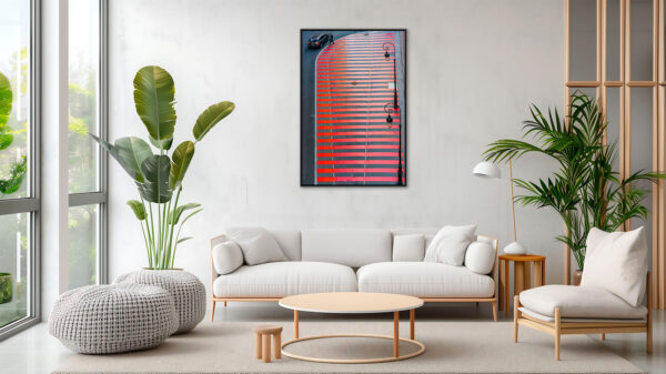le vtc et la zone rouge Sebastien Desnoulez Photographie tirage Art Une image pour rever caisse americaine en situation