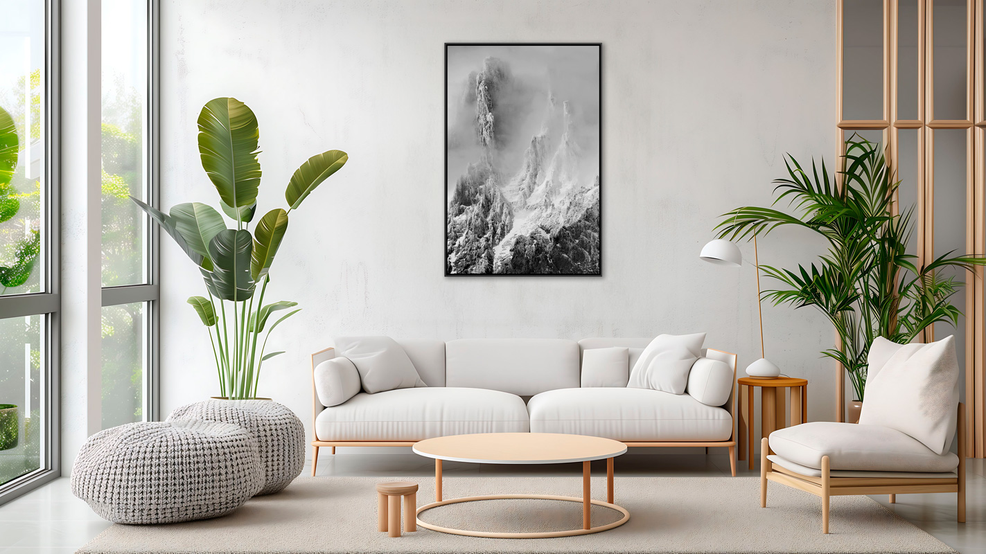 Torres del Paine brume sur les sommets Yves Langlois tirage Photographie Art Une image pour rever caisse americaine en situation