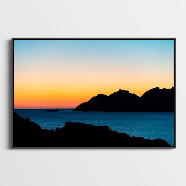 Coucher de soleil au nord de la Sardaigne Sebastien Desnoulez  - Tirage photographique d'art - Photographie d'art - Une image pour rêver caisse americaine