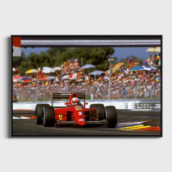 Nigel Mansell GP France F1 1990 Sebastien Desnoulez  - Tirage photographique d'art - Photographie d'art - Une image pour rêver caisse americaine